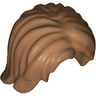 Minifigure, Hair Mid-Length Tousled with Center Part