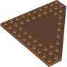 Wedge, Plate 10 x 10 Cut Corner with no Studs in Center
