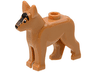 Dog, Alsatian / German Shepherd with Black Eyes, Nose, Blaze and Dark Brown Muzzle Pattern