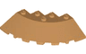 Brick, Round Corner 6 x 6 with Slope 33 Edge, Facet Cutout