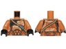 Torso SW Armor Camouflage Clone Trooper with Dark Tan Diagonal Belt Pattern / Medium Nougat Arms / Black Hands