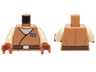 Torso SW Vest Robe with Reddish Brown Belt and Blue Name Badge over Tan Undershirt Pattern / Tan Arms / Dark Orange Hands