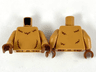 Torso with Reddish Brown Fur Lines Pattern / Medium Nougat Arms / Reddish Brown Hands