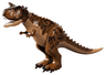 Dinosaur Carnotaurus with Stripes and Scar on Head