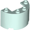 Cylinder Half 2 x 4 x 2 with 1 x 2 Cutout