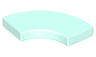 Tile, Round Corner 2 x 2 Macaroni