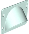 Duplo Door / Window Pane 1 x 4 x 3 Flat Front with Curved Pane Arch