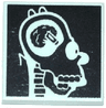 Tile 2 x 2 with Simpsons Homer's Head X-Ray Pattern