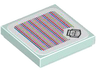 Tile 2 x 2 with Super Mario Scanner Code Ice Bro Pattern (Sticker) - Set 71413