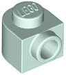 Brick, Round 1 x 1 x 2/3 Half Circle Extended with Stud on Side