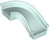 Duplo Slide Curved 90 degrees, Straight Sides