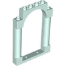 Door, Frame 1 x 6 x 7 Arched with Notches and Rounded Pillars