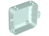 Container, Box 3 x 8 x 6 2/3 Half Back