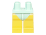 Hips and Yellow Legs with Light Aqua Leotard / Swimsuit Bottom Pattern