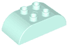 Duplo, Brick 2 x 4 Slope Curved Double