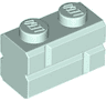 Brick, Modified 1 x 2 with Masonry Profile