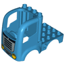 Duplo Car Body Truck 4 x 4 Flatbed with 4 Top Studs with Grille and Headlights Pattern