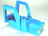 Duplo Car Body Tractor with 2 Studs, Exhaust Pipe, Radiator with Rabbit and Headlights Pattern