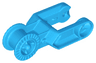 Duplo Digger Bucket Arm Double with Locking Ring and Hinge