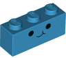 Brick 1 x 3 with Black Eyes and Half Smile Pattern