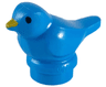 Bird, Small with Black Eyes and Bright Light Orange Beak Pattern