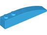 Slope, Curved 6 x 1 with 2 Studs