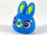 Minifigure, Head, Modified Rabbit Large Head with Lime Auricles and Muzzle, Medium Lavender Eyes Pattern