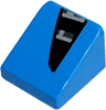 Slope 30 1 x 1 x 2/3 with Black, Dark Silver and Silver Angled Air Vent Pattern Model Right Side