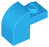 Slope, Curved 2 x 1 x 1 1/3 with Recessed Stud