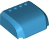 Windscreen 5 x 6 x 2 Curved Top Canopy with 4 Studs