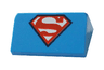 Slope 30 1 x 2 x 2/3 with Superheroes / Superman 'S' Logo Pattern