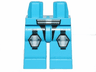 Hips and Legs with Galaxy Squad Armor with Light Bluish Gray and White Hexagonal Knee Pads and Short Belt Pattern