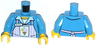 Torso Pink Apron with White Stripes with Ice Cream Cone and 'MIKE' Name Tag Pattern / Dark Azure Arms / Yellow Hands