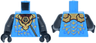Torso Gold Dragon Head Armor and Scale Tips, Dark Orange Trim, Ninjago Logogram Letter N Pattern / Pearl Dark Gray Arms / Black Hands
