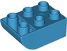 Duplo, Brick 2 x 3 Slope Curved Inverted