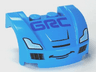 Vehicle, Mudguard 3 x 4 x 1 2/3 Curved Front with Headlights, 'GRC' and Smile Pattern (Raoul CaRoule)