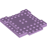 Brick, Modified 8 x 8 x 2/3 with 1 x 4 Indentations and 1 x 4 Plate