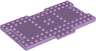 Brick, Modified 8 x 16 x 2/3 with 1 x 4 Indentations and 1 x 4 Plate