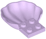 Clam / Scallop Shell with 4 Studs