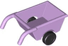 Duplo Wheelbarrow with Thick Black Wheels