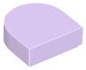 Tile, Round 1 x 1 Half Circle Extended