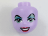 Mini Doll, Head Friends with Sand Green Eyes and Eye Shadow with Blue Highlight, Red Lips, Black Beauty Mark Pattern (Ursula)