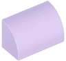 Slope, Curved 1 x 2 with Bottom Stud Holder