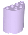 Cylinder Half 2 x 4 x 4