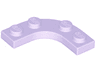 Plate, Round Corner 3 x 3 with 2 x 2 Curved Cutout