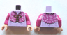 Torso Dark Pink Jacket with Candies over Lavender Sweater Pattern / Dark Pink Arms / Light Nougat Hands