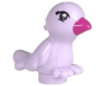 Bird, Friends Style with Magenta Beak and Black Eyes Pattern (Violet)