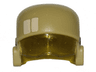 Minifigure, Headgear Helmet SW Resistance Trooper with Molded Trans-Yellow Visor and Printed Tan Rectangles and Black Circles Pattern