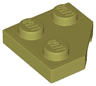 Wedge, Plate 2 x 2  Cut Corner