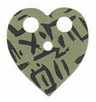 Minifigure Cape Cloth, Heart Shaped with Black Markings Pattern